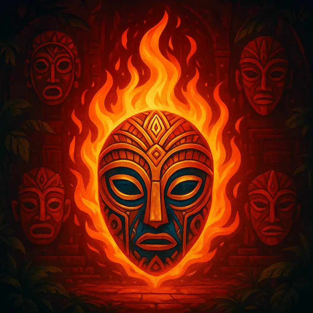 9 Masks Of Fire Slot-Vorschaubild bei GraalRealm Casino
